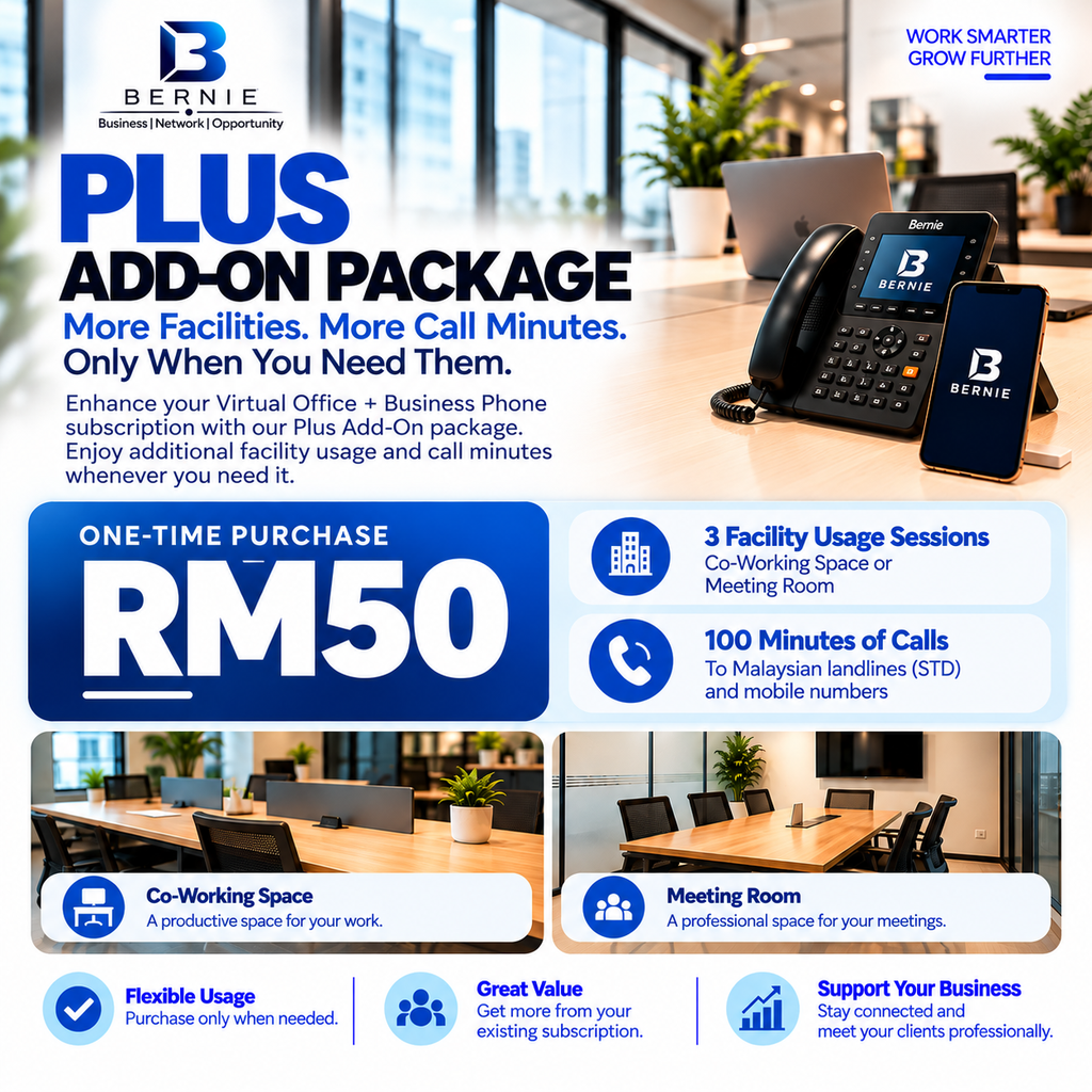 Virtual Office + Business Phone (Plus Add-On Package)
