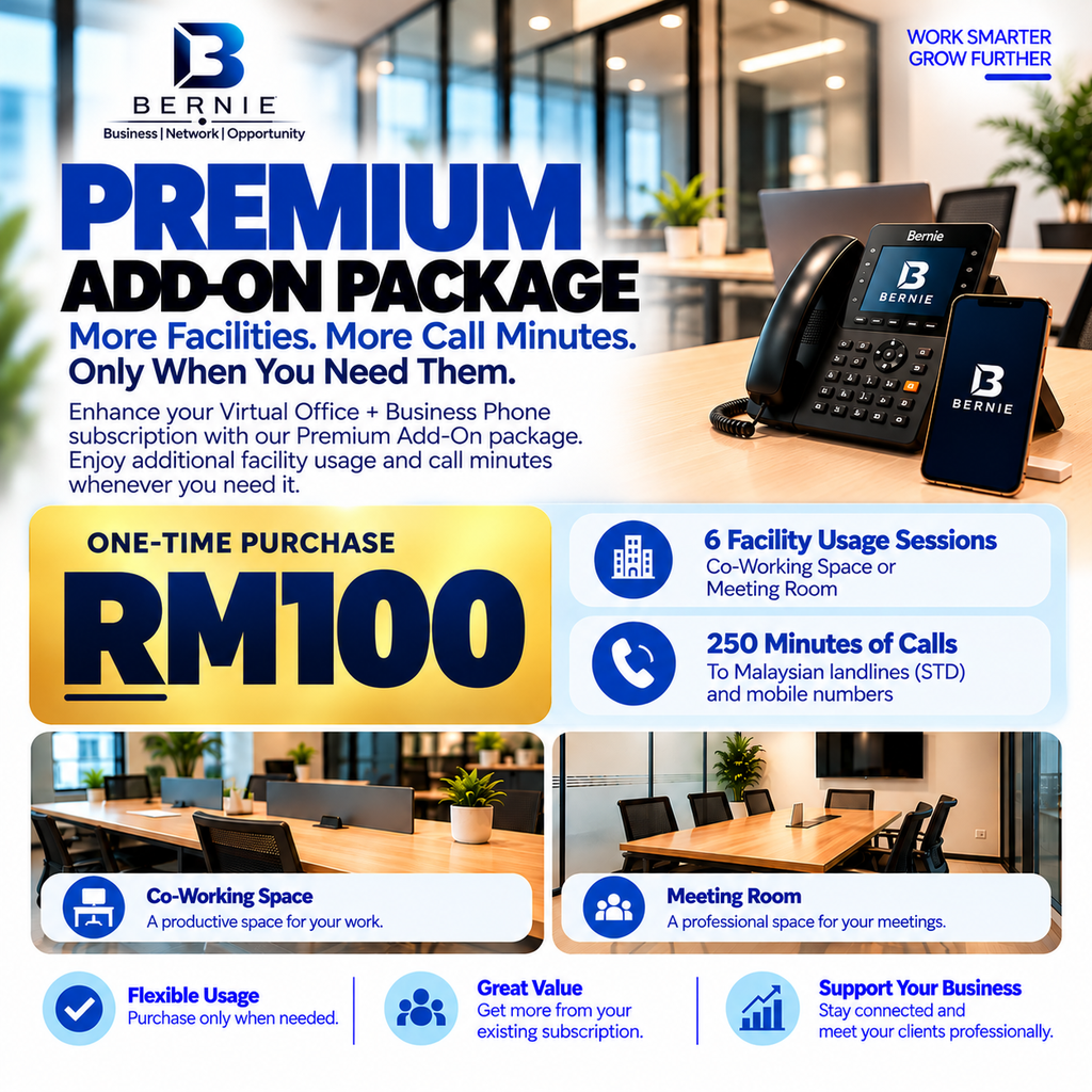 Virtual Office + Business Phone (Premium Add-On Package)